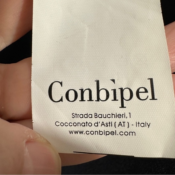 Conbipel open front jacket, navy, sparkly, sz 44 (M-L), new, Italy - Picture 12 of 14